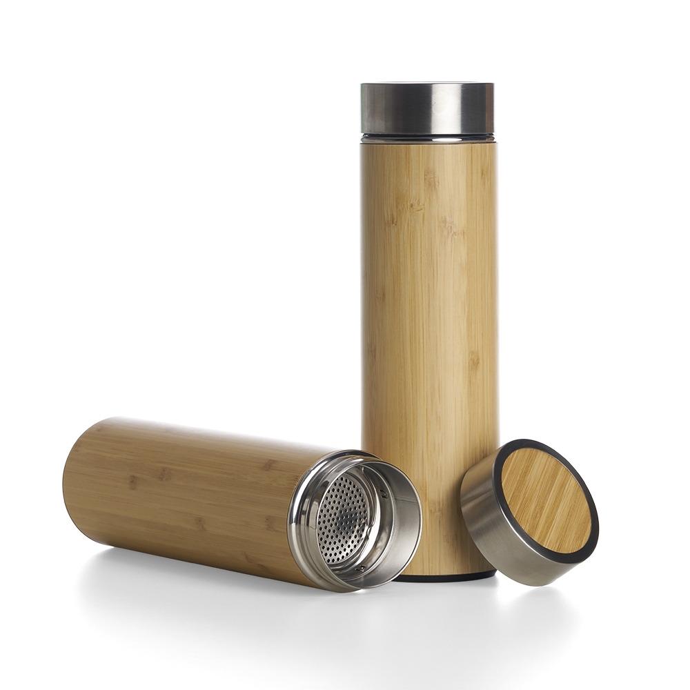 Garrafa Bambu Térmica 500ml com Infusor - Imagem 3